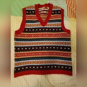Super cute vintage holiday women's sweater vest